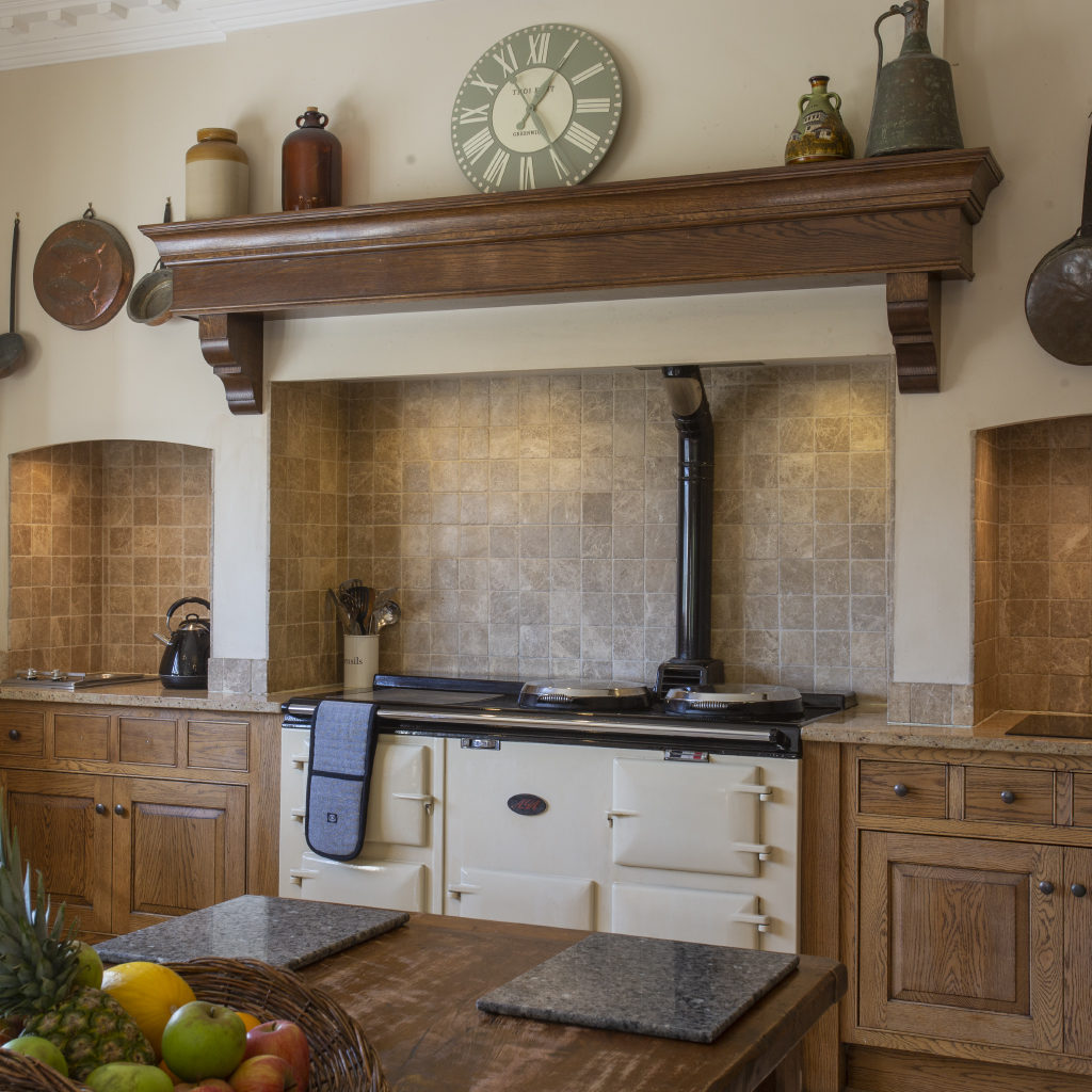 Close Up of Woodbank House Kitchen with Range Cooker and Grand Country Feel