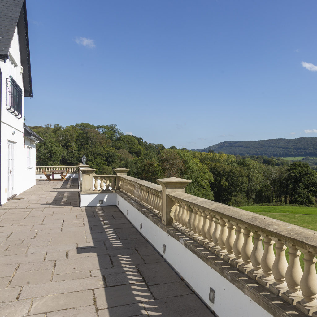 Woodbank House Long View Down the Terrace